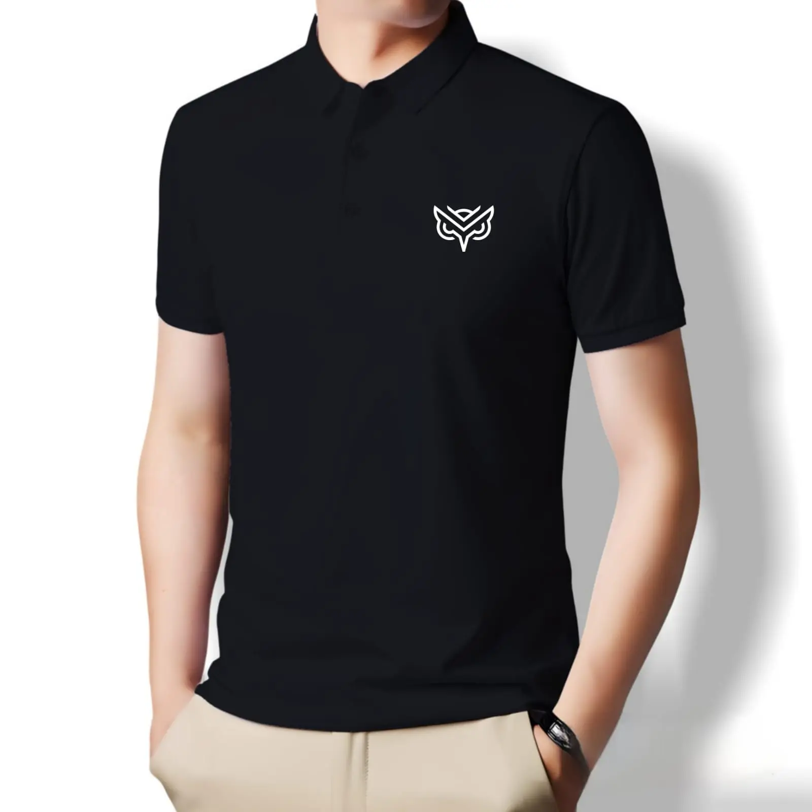 SNSTORE899 - Kaos kerah tshirt wangki OWL pria wanita lengan pendek tangan manset