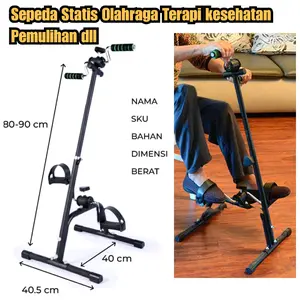Sepeda statis sepeda setatis terapi kaki dan tangan sepeda olahraga kesehatan pemulihan pasca operasi Latihan koordinasi syaraf sepeda stroke dll