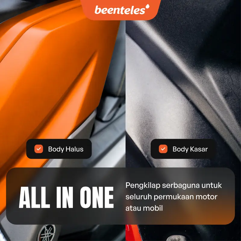 Pengkilap Body Motor Doff Glossy Spray Wax Coating All in Shine Polish - BEENTELES 1