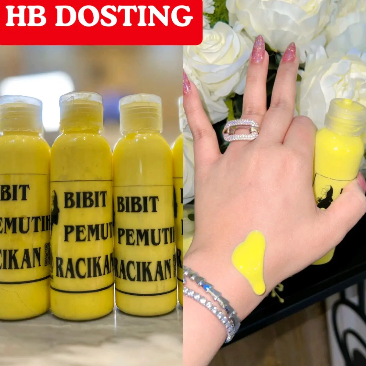 BIBIT PEMUTIH RACIKAN HB DOSTING by RGB Handbody Mencerahkan Mengelupas Selangkangan