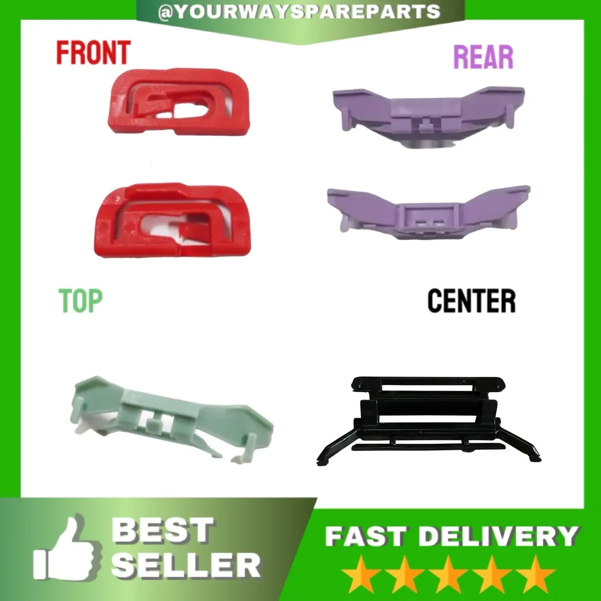 【YW SPARE PARTS】 Proton Wira Roof Moulding Clip (Top,Center,Rear,Front) 1pc