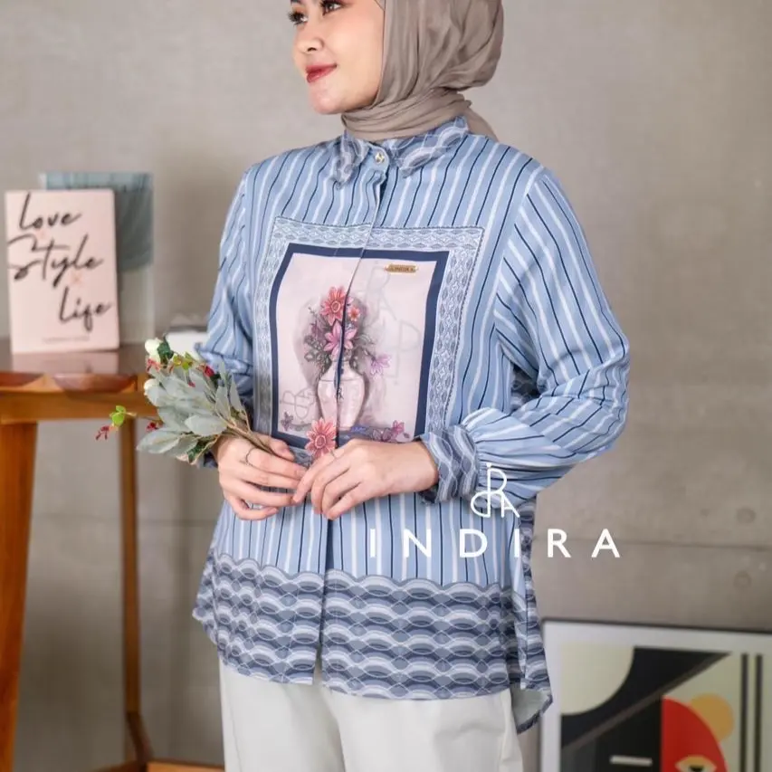 Cherrystore KD00395 Atasan Wanita Lengan Panjang Baju Formal