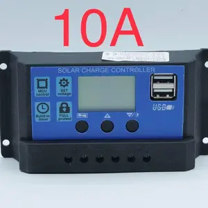 Solar Charge Controller 10A 12V 24V Auto PWM Pengisi Daya Surya 10 A LCD Display 5V Dual USB Output | SKU 2.002.1050 - BSY-10A |