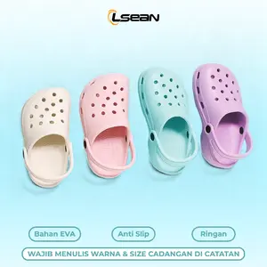 Sandal Kodok Baim Anak Perempuan Model Baim Polos Tanpa Aksesori EVA Warna Pastel Macaroon C251 C252 C253