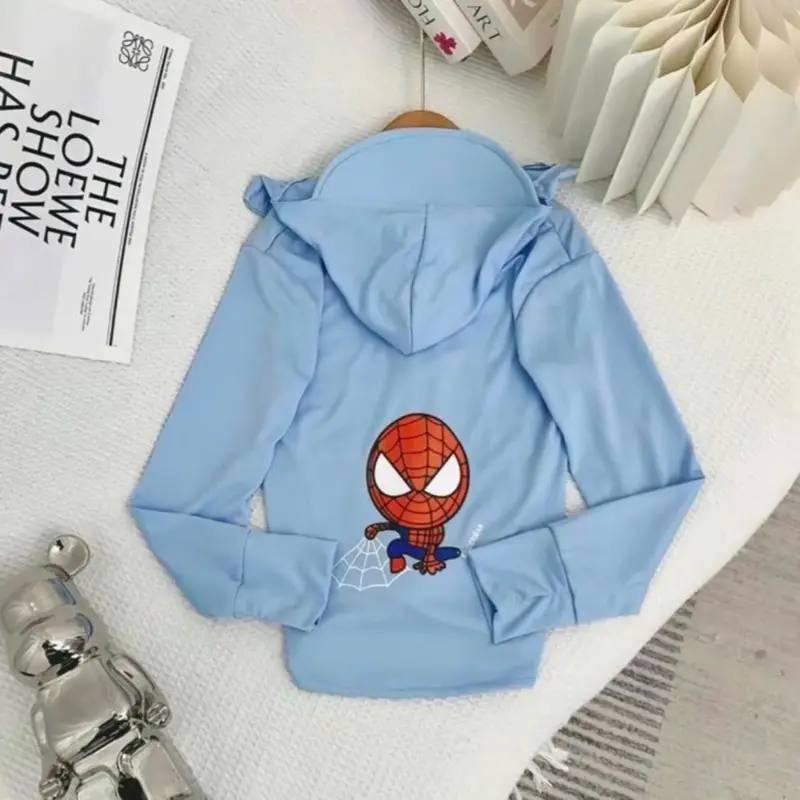 Áo khoác chống nắng ngắn cho bé trai bé gái chất liệu kim cương 5