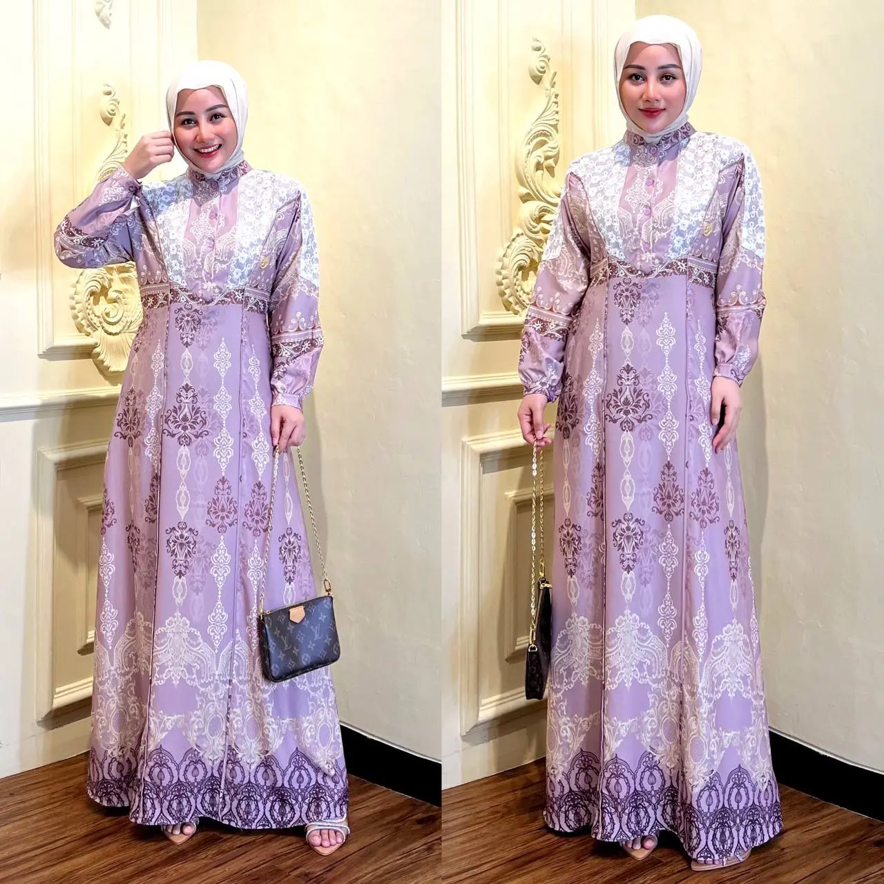 RENGGANIS - GAMIS SHERENA BAHAN LIONEL RICHI MELAR STRECH PREMIUM BUTIK DRESS KONDANGAN DRESS BRIDESMAID GAMIS KONDANGAN MEWAH ELEGAN MOTIF TIDAK PASARAN Muslim Wanita Lebaran Remaja Pesta Dewasa Syari Maxi Simple Panjang