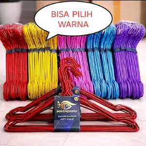 paket hemat 40 pcs hanger mata daru berbagai warna isuk