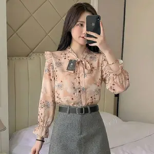 Atasan Wanita Bluse Casual-  Baju Kemeja  Cewek Korean Girl Top