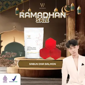 [PROMO 1 SABUN] WHITEMATIC ULTIMATE CRYSTAL DNA BRIGHTENING RED SOAP 90G SABUN BATANG MENCERAHKAN & MELEMBABKAN KULIT