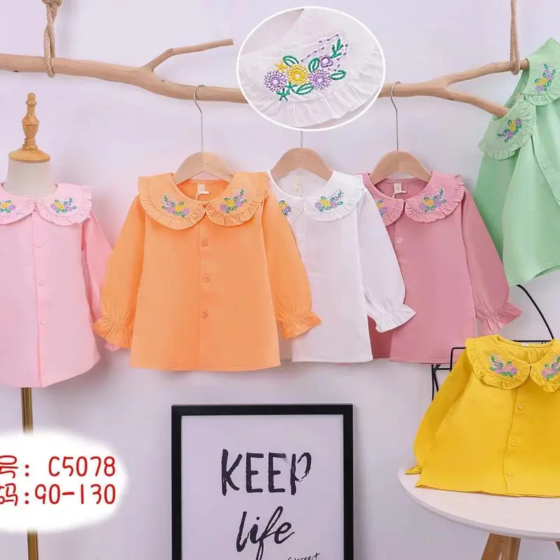 Kemeja Cewek tangan panjang Premium 2-5 Tahun motif random 8