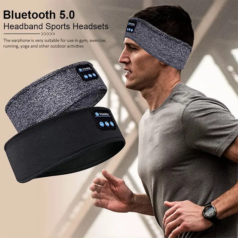 Original Wireless Bluetooth Headset Sport Sleep Headband Eye Mask Fone Bluetooth Earphones Music Earbuds Wireless Headphones