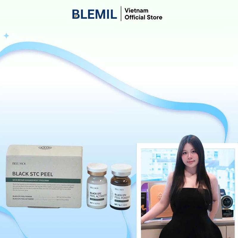 Set Peel Da Tế Bào Gốc Spicule Bell Moi Black STC Peel