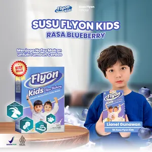 Susu Flyon Kids - Penambah Nafsu Makan Anak Vitamin Booster Rasa Blueberry