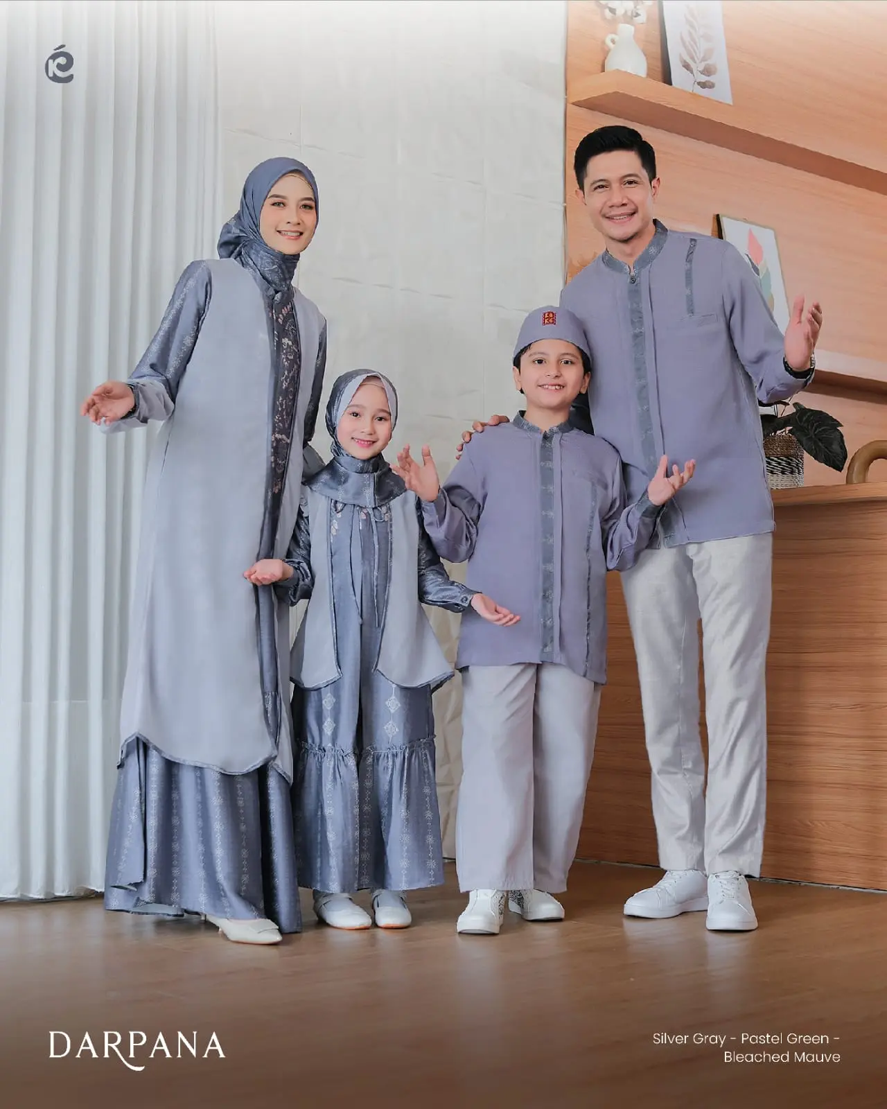 DARPANA SERIES - Silver Gray - Keke Busana Sarimbit Keluarga 2025