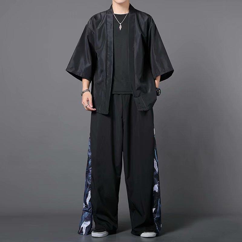 Product Introduction of Summer Shirt 3 Piece Set, Summer Casual Sunscreen Half Sleeve Ancient Style Shirt, Unisex 8