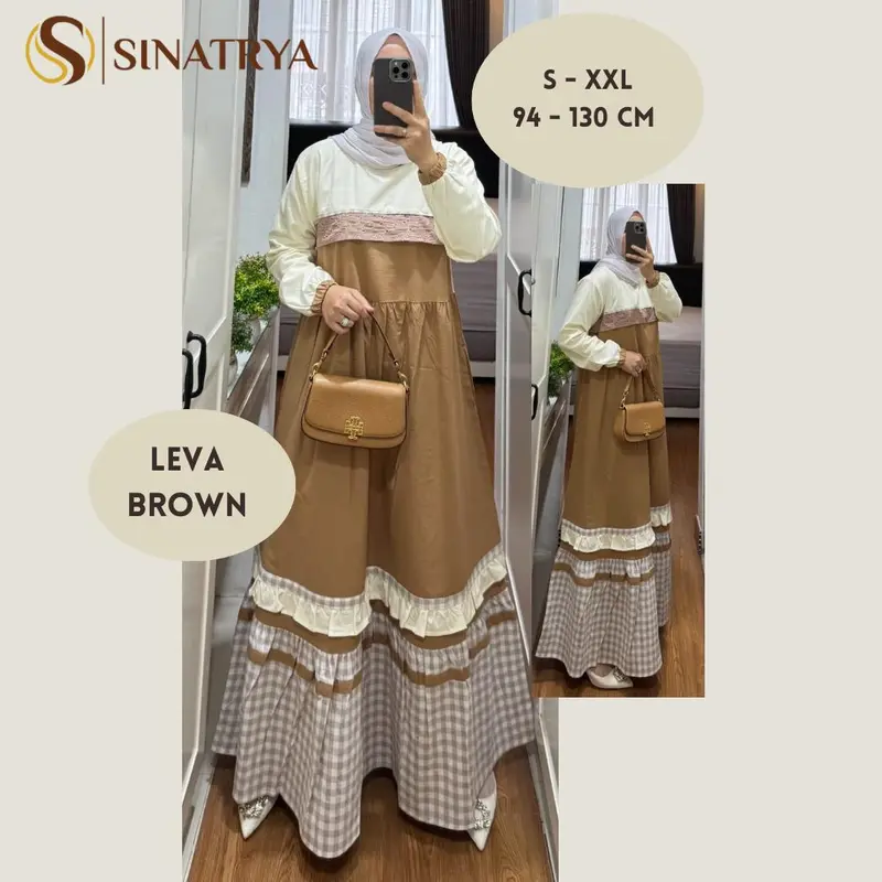 LEVA DRESS SERIES GAMIS CASUAL Cantik Muslim Nyaman 1
