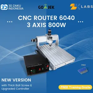 CNC Router 6040 Mini Mesin CNC PCB Milling 600*400*75 mm with Spindle