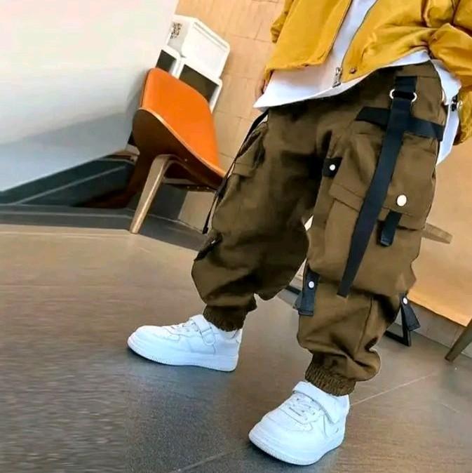 Celana Cargo anak Laki-Laki Model Terbaru  Korean Style Fashion Keren 3