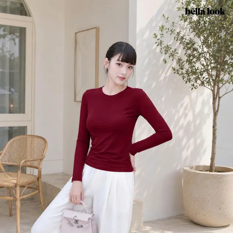 Áo Thun Cổ Tròn Dài Tay Chất Co Dãn Mềm Mịn BellaLook - 868 Thoải Mái Tối Đa Phù Hợp Mọi Hoạt Động Hàng Ngày | BigBuy360 - bigbuy360.vn Áo Thun Cổ Tròn Dài Tay Chất Co Dãn Mềm Mịn BellaLook - 868 Thoải Mái Tối Đa Phù Hợp Mọi Hoạt Động Hàng Ngày | BigBuy360 - bigbuy360.vn