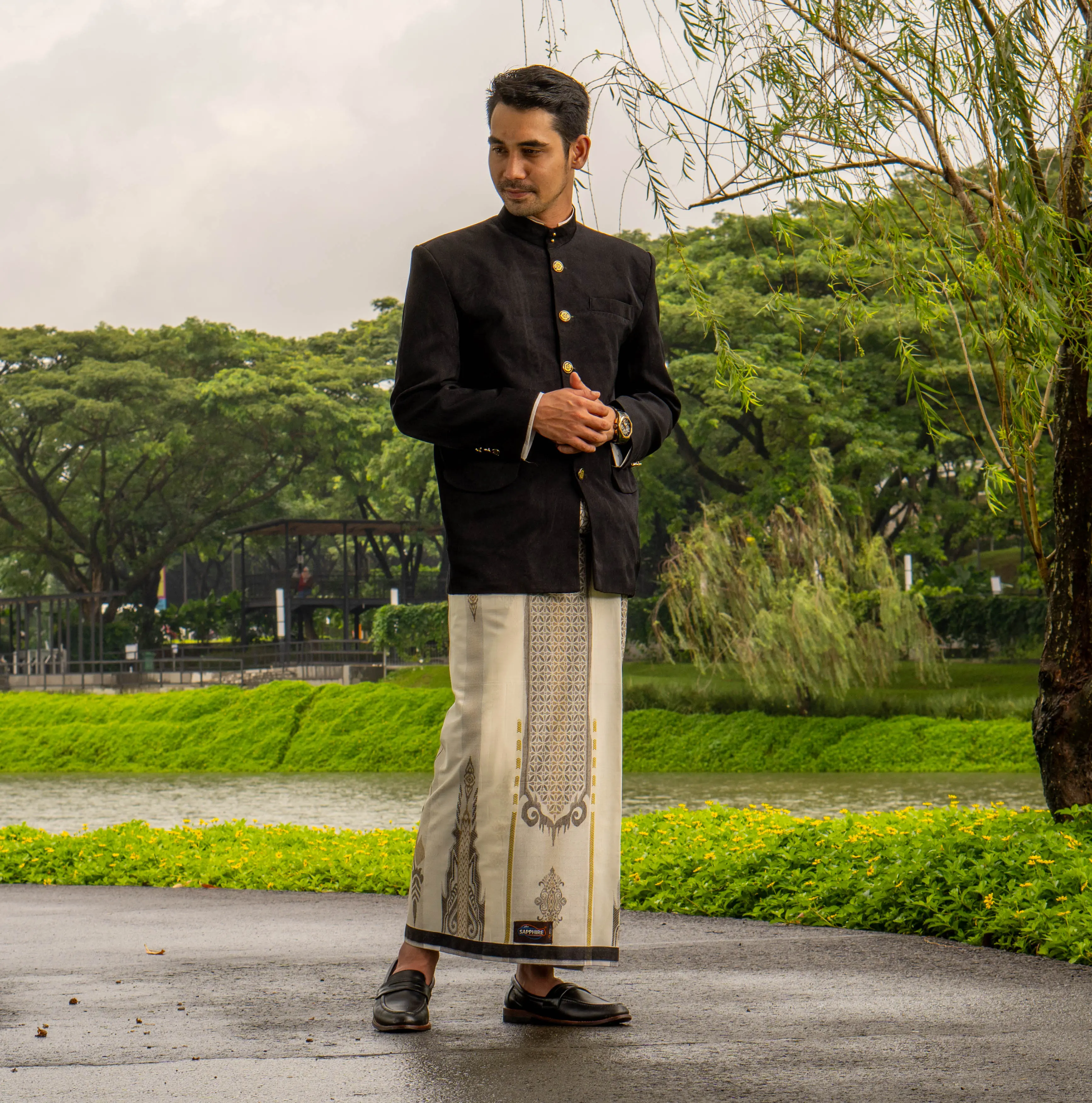 Sarung Sapphire Premium Jacquard JWF - Sarung Tenun Premium Terbaru dari Sarung Sapphire