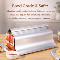 Gambar Aluminium Foil Roll Heavy Duty - Kertas Alumunium Tebal Tahan Panas untuk Baking, Grill, Air Fryer - 10M dari YILIN OFFICE STORE Kab. Tangerang 3 Tokopedia