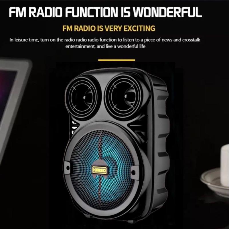 Speaker Bluetooth Karaoke Extra Super Bass Kimiso Free Mic Music Party / Salon Aktif Karaoke Suara Jernih 5