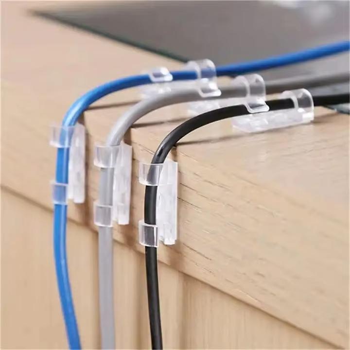 Product Introduction of Cable Organizer clip, desktop workstation, wire manager, cord holder, for USB charging data line, bobbin, cable management 0