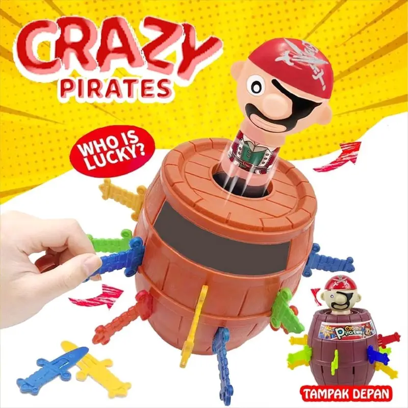 Mainan Pirate Roulette Game Running Man / Mainan Prank Tong Bajak Laut Crazy Pirates MU 07 0