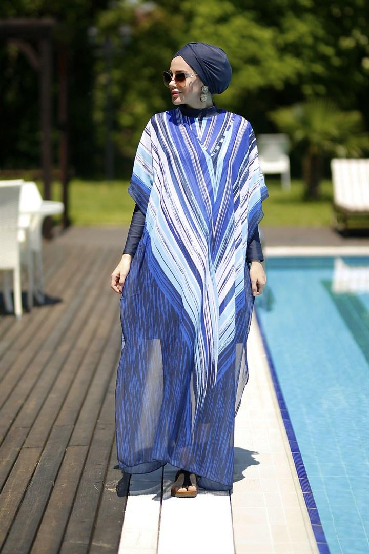 Product Introduction of Muslimah Swimming Suit 3 Pieces Set Women Swimming Suit Long Sleeve Swimwear Hijab Swimsuit Plus Size 31