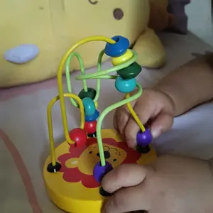 ALVSKYKIDS Mainan Anak Basic Kayu Edukasi Sensory Montessori Mini Round Beads Jam Puzzle 3D Shape Geometri Xylophone Kado Toys