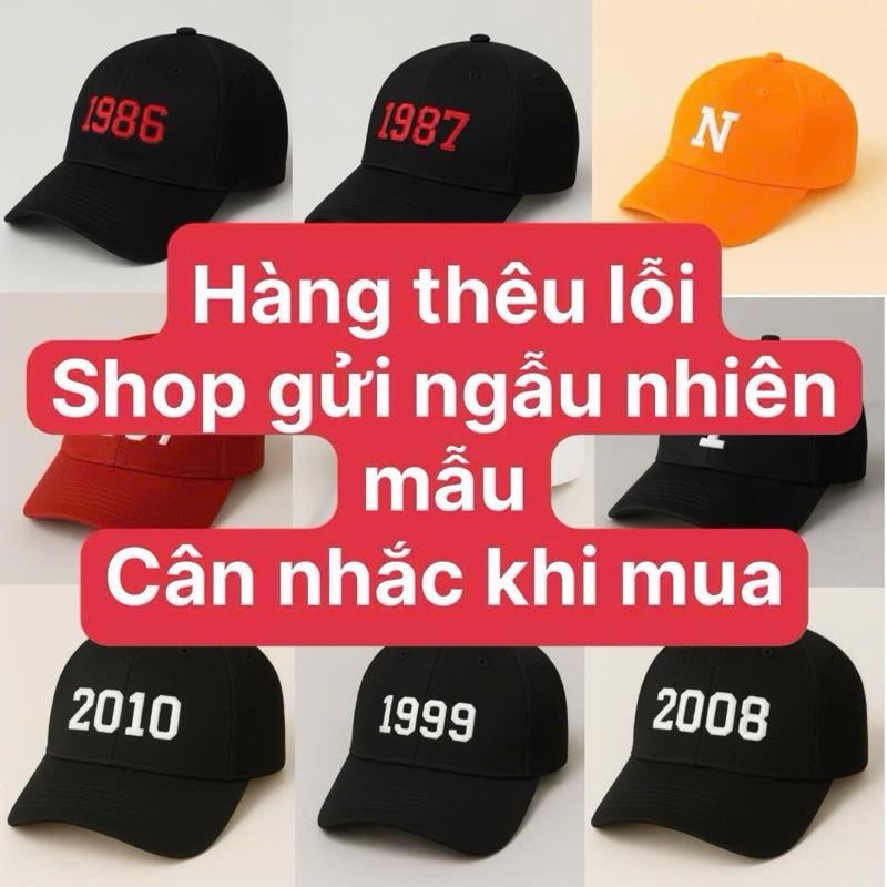 Mũ Lưỡi Trai Thêu Năm Sinh các màu ngẫu nhiên mẫu – Deal 9K – Hot TikTok –…