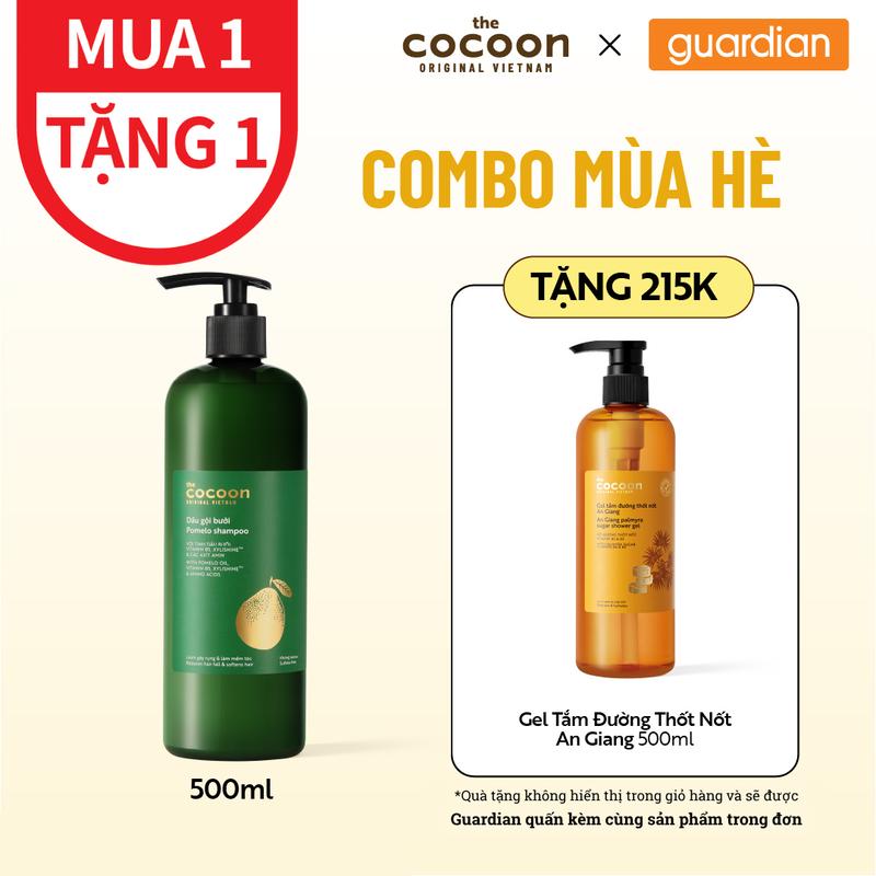 Combo Mùa Hè: Dầu Gội Bưởi Cocoon 500Ml & Gel Tắm Đường Thốt Nốt 500Ml | Guardian Việt Nam