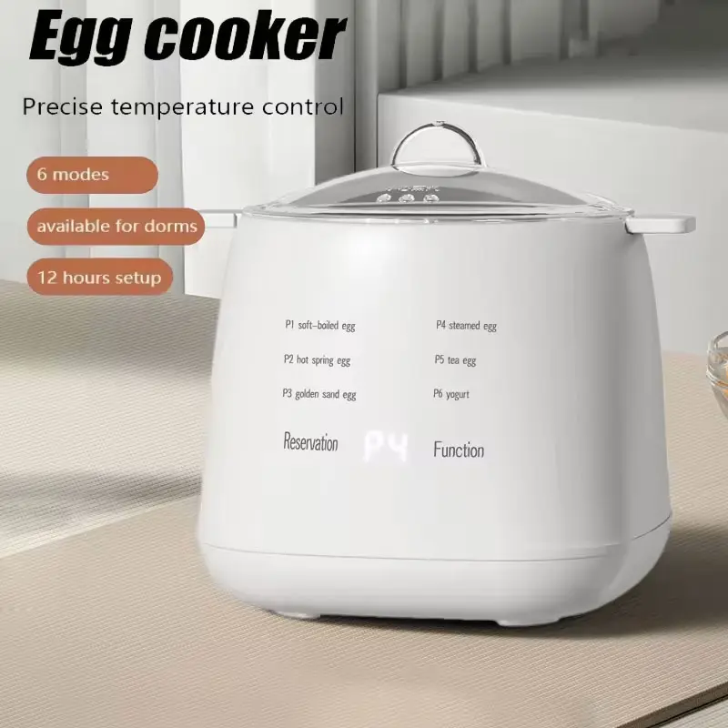 Nồi Nấu Trứng, Gia Dụng, Nhỏ, Tự Động, Tắt Nguồn, Thích Hợp Cho Trứng Luộc, Bữa Sáng, Trứng Hấp, Máy Thực Phẩm Hỗ Trợ, Đa Chức Năng