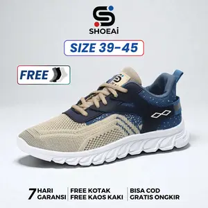 SHOEAI MAX Sepatu Sneakers Kasual Pria Trendy Modis Sol Karet Casual Running Sport lokal brand Olahraga