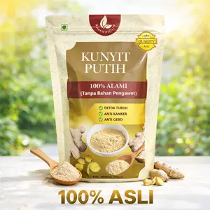 Kunyit Putih Murni 500 gram | Tanpa Bahan Pengawet | Serbuk Kunyit Putih Bubuk | Ramuan Doeloe