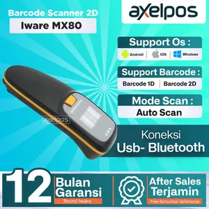 Barcode Scanner Wireless Bluetooth Portable 2D Iware Mx80