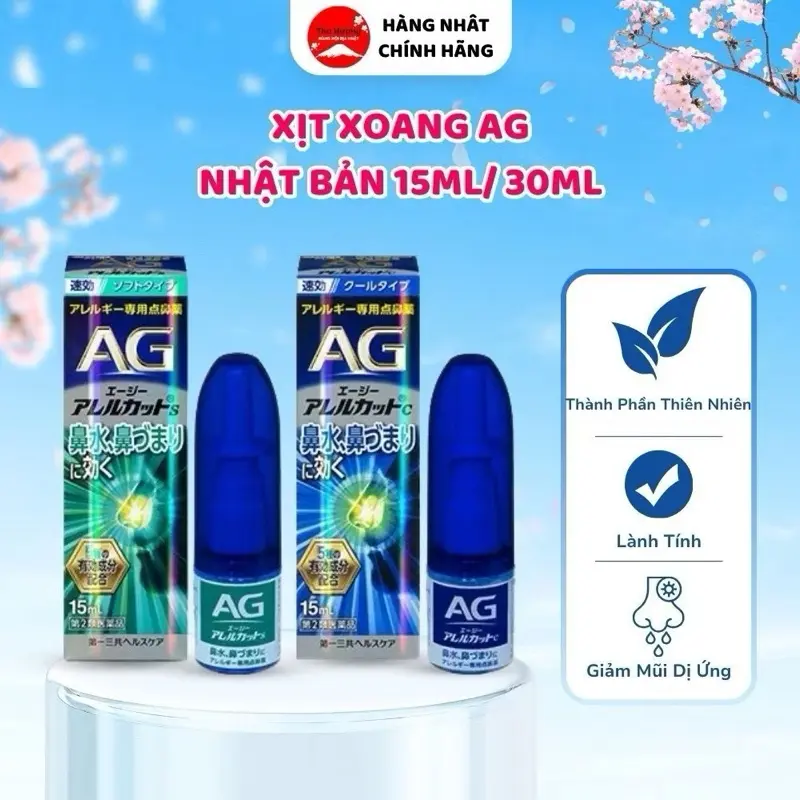 Thuốc Xịt Chữa Xoang, Trị Viêm Mũi AG Nhật Bản