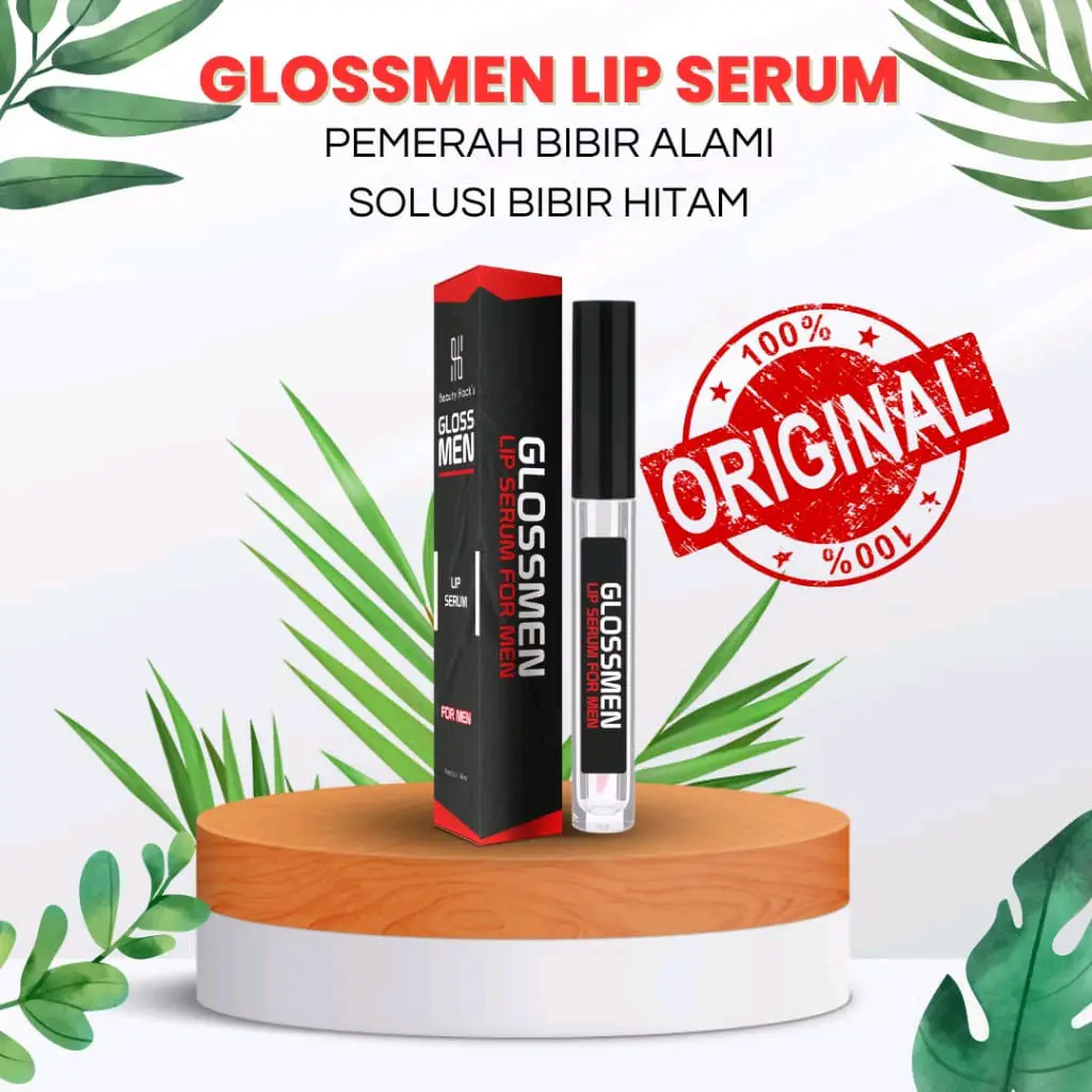 Glossmen Natural Lip Serum Pencerah Bibir Hitam Original Pria Beautyhack's Resmi Bpom Glossmen Bibir Hitam Dalam 7 Hari