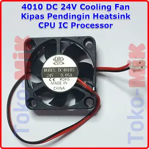 4010 40x40x10 mm 24V DC Mini Cooling Fan Kipas Pendingin Heatsink CPU