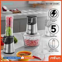 Gambar SAMONO Magic Chopper Daging Blender Multifungsi 5 in 1 Multi Food Chopper Low Watt SW-CS400 dari MiFun Living Kota Denpasar 1 Tokopedia