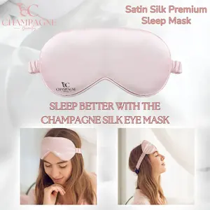 SLEEP MASK SATIN SILK WITH COOLING AND WARM GEL PENUTUP MATA  MASKER MATA EYE MASK PREMIUM