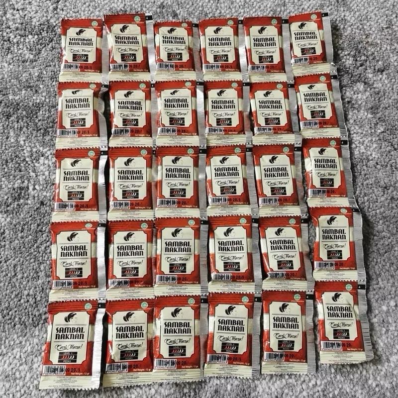 Daily Food.id •►  Bawang Naknan Level 3  Sachet @12gr (1 Pack isi 50 Pcs) • Praktis Masakan Instan sambal kemasan 2