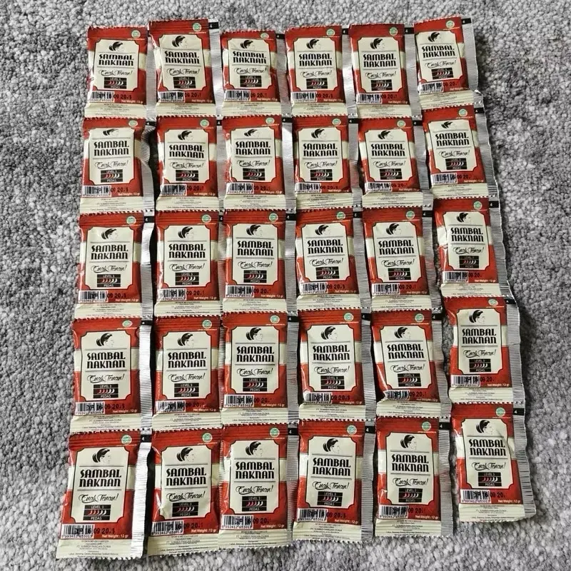 Daily Food.id •►  Bawang Naknan Level 3  Sachet @12gr (1 Pack isi 50 Pcs) • Praktis Masakan Instan sambal kemasan 1