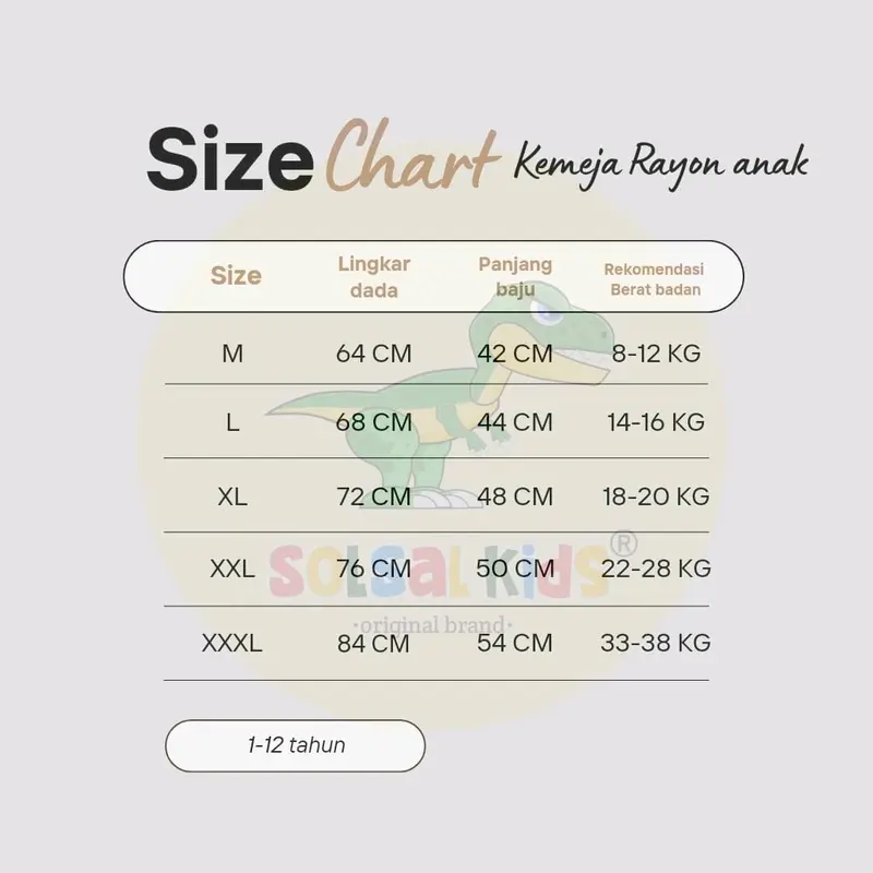 100 ribu 3 kemeja rayon anak lengan pendek Usia 1-9 tahun Bahan Lembut adem 2