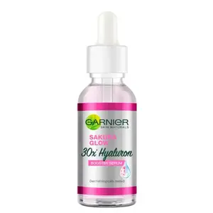 Terlaris GARNIER Serum Perbaiki Skin Barrier Sakura Glow Hyaluron Ceramide 30x Booster Serum 30ml - Skincare Serum untuk kulit glowing