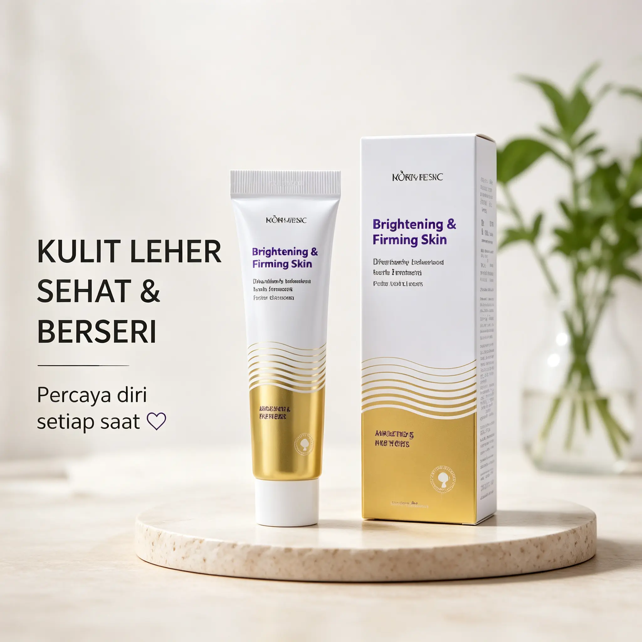 Krim leher, pengencang kulit, menghilangkan garis halus leher, perawatan kulit wajah, melembapkan kulit, skincare,Pencerah，Hyaluronic Melembutkan Pencerah Hyaluronic Cream SP Hijau Special UV Whitening Siang Malam Salep Flek Melasma