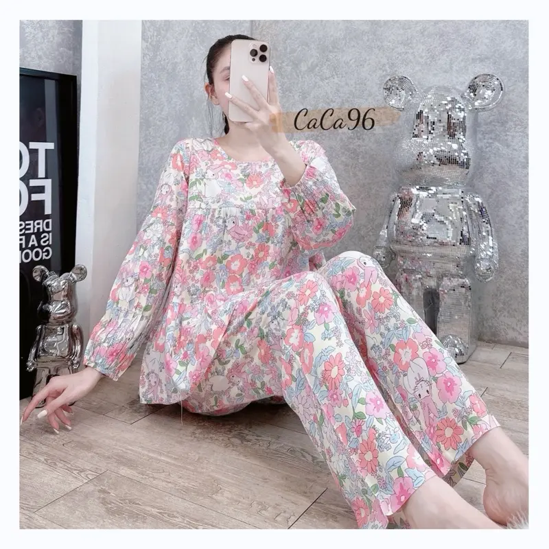 Đồ bộ tole nữ bộ lanh mặc nhà VNXK F21 babydoll tiểu thư phom rông 2025,siêu xinh mềm mỏng nhẹ.
