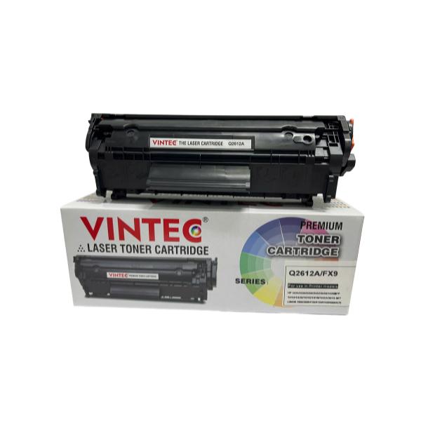 Q2612A Hộp mực đa năng máy in Canon LBP 2900 303 3000 HP 1020 1010 1012 đã có sẵn mực có lỗ nạp +thải in đậm nét