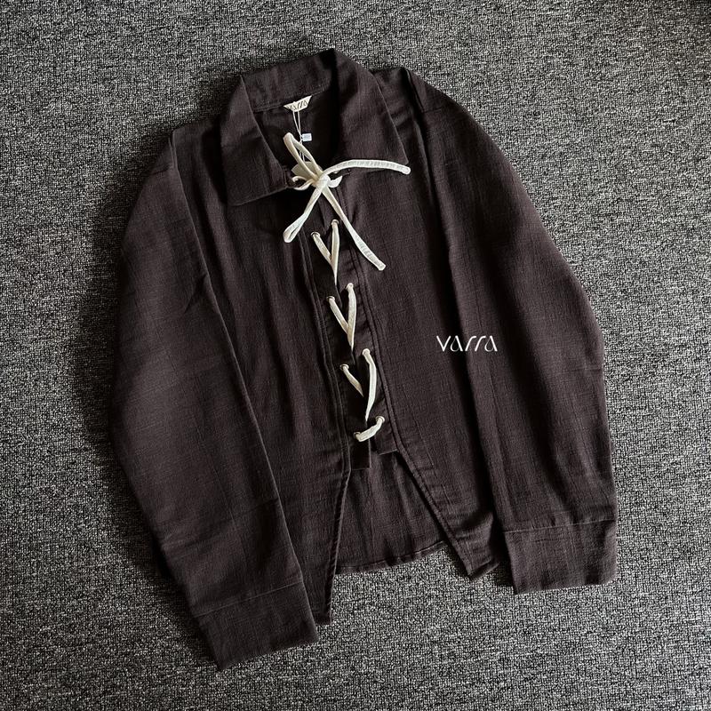 RIBBON SHIRT KEMEJA TALI KEMEJA WANITA BAHAN KATUN 6