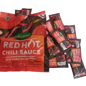 Saus sambal Red Hot mazzoni sachet 9 gr isi 24 Saos Pedas Sauce Chili